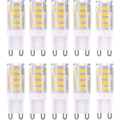 G9 LED-lampor, Varmvit 3000K 5W G9 LED, 10-pack