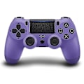 Miniatyrbillede 1 af 2: Trådløs PS4 Controller Bluetooth Gamepad med Vibration, Ergonomisk Design til PS4 Konsol - Lys Rød Multicolor Purple