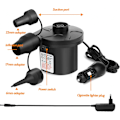 Miniatyrbilde 8 av 8: Elektrisk pumpe, DC 12V elektrisk luftpumpe AC 230V bærbar elektrisk luftpumpe 3 dyser pumpe (Uten batteri)
