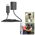 Miniatyrbillede 2 af 3: Np-fw50 Dummy Batteri + DC Power Bank (5v 2a) USB Adapter Kabel Udskiftning Til Ac-pw20 Til Sony Nex-3/5/6/7 Serie A33 A37 A35 A55 A7 A7r A7ii