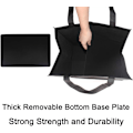 Miniatyrbilde 5 av 7: 6-pak gjenbrukbare handleposer med håndtak, ikke-vevde handleposer - Holder 44+ lbs (20 KG) - Ekstra store og holdbare sammenleggbare handleposer