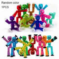 Stickman Sucker Leksaker Vridbara Klibbiga Robotleksaker Actionfigurleksaker Kreativa Deformbara Stickbot Leksaker Stressleksaker