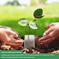 Miniatyrbillede 4 af 4: 200-pak biologisk nedbrydelige planteposer i non-woven stof