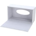 Miniatyrbild 5 av 8: Rektangulär PU-läder ansiktsvävnadslåda Vävnadshållare för hemmakontor, bildekoration Plain White