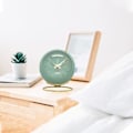 Miniatyrbild 4 av 5: (Grön) Relogeuhr analog alarmklocka med lampor, liten retro Sile