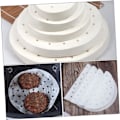 Miniatyrbillede 7 af 8: 200 stk. Airfryer Papir Airfryer Bagepapir Airfryer Tilbehør Runde Dim Sum Damperpapir Bagepapir 20x20cm