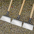 Miniatyrbilde 2 av 5: Utendørs Hage Rengjøring Flat Spade Solid Skarp Blad Rengjøringsspade Hode For Utendørs Hagegress Xixi 20cm