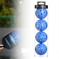 Miniatyrbillede 4 af 5: Indendørs Pickleballs - Indendørs Bane Pickleball Bolde - 4 Pak Pickleballs - Turnering Pickleballs Blue 74mm