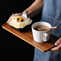 Miniatyrbilde 3 av 5: 5 stk. Sør-amerikansk valnøttbrett, Massivt trebrett for ettermiddagste, fruktbrett, kaffebar enkel