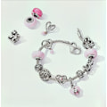 Miniatyrbillede 3 af 7: Pandora Two-Tone Snoet Hjerte Charm S925 Sterling Sølv - 783242C01
