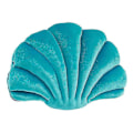 Miniatyrbild 1 av 4: Lyxig Stoppad Kudde i Kammusshellsform - Dekorativ Accent till Sovrum och Vardagsrum Lake Green 32x25cm