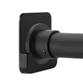 Självhäftande duschdraperistångshållare, ingen borrning, 2-pack Excellent Black