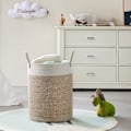 Miniatyrbilde 3 av 5: Stor kurv i bomullsreip - Tepper, leker, oppbevaring White & Brown