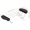 Miniatyrbillede 3 af 8: Toaster Varmehylde Brødskiveholder Grill Varmehylde Sandwich Rack Praktisk Toaster Tilbehør - Toaster Rack