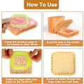 Miniatyrbild 3 av 8: Sandwich-skärare och -förslutare 3 st Sandwich Maker Bröd Sandwich Maker Form Crustless Peanut Butter Jelly Sandwich Press DIY Kakform för barn