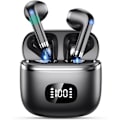 Miniatyrbilde 1 av 6: Hodetelefoner - Bluetooth 5.3 Hodetelefoner med 4 ENC Støyreduserende Mikrofoner - Dyp Bass Stereo Svart Negro
