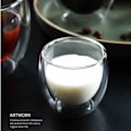 Miniatyrbillede 3 af 5: Glas Kaffekopper, Dobbeltvæggede Isolerende Termokrus Drikkeglas Til Te/kaffe/latte/cappuccino/cafe/mælk (250ml/8.5oz)