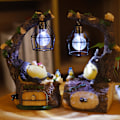 Miniatyrbilde 4 av 5: Tegneserie Totoro Design LED Nattlampe Harpiks Hjemme Display Modell Form Dekor A