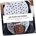Miniatyrbillede 5 af 8: 200 stk. Airfryer Papir Airfryer Bagepapir Airfryer Tilbehør Runde Dim Sum Damperpapir Bagepapir 23x23cm