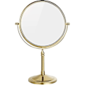 Miniatyrbild 1 av 5: Fristående Bordsmakeup-spegel 8 tum Dubbelsidig 1x 3x Förstoring 360 Graders Vridbar Kosmetisk Sminkspegel för Bord