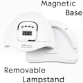Miniatyrbillede 3 af 3: 80W UV/LED lampe med timerfunktion hvid