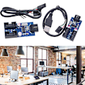 Pikkukuva 2 / 5: USB 2.0 -uros - 2 -uros USB 9-nastainen sisäinen kaapeli 9-nastainen liitinsovitin 9PIN
