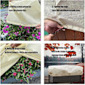 Miniatyrbild 2 av 5: 2 st Rektangulära Vinterskydd, Frostsäker Täckning för Blomlådor med Dragband 100*40*45cm