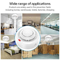 Miniatyrbild 5 av 5: Mini Smoglarm Smart WiFi Smogdetektor Brandlarm Realtidsappaviseringar för Hemfamilj 2pcs