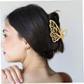 Miniatyrbillede 2 af 4: 2 stk. Butterfly Hårklemmer til Kvinder Guld Hårklemme Klemmer til Kvinder Hårklemme Tilbehør Dame
