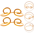 Miniatyrbillede 2 af 8: 2 stk. Wukong Pandebånd, Monkey King Cosplay Kroner Rustfrit Stål Pandebånd Guldkrone Dyr Abe Kostume Tilbehør til Halloween Maskerade