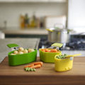 Miniatyrbild 2 av 8: 3 st/set trippeldelad ångkokare i silikon, non-stick, för ägg, ångkokning, sil, kastrulldelare, ångkokningskorg, köksredskap