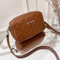 Moderigtige afslappede crossbody-tasker til damer, luksus kvast Brown