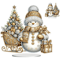 Miniatyrbild 1 av 8: DIY Snögubbe Diamantmålning Kit | Julbord Dekoration | Set B B
