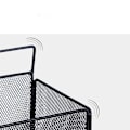Miniatyrbilde 4 av 4: Veggmontert oppbevaringsstativ uten hull i bad og toalett Black 2Pcs