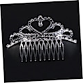 Miniatyrbillede 2 af 5: Hårklip Rhinestone Hårklip Rhinestone Hårspænder til Kvinder Krystal Brud Pandebånd Prinsesse Tiara Kam Tiaraer