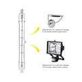 Miniatyrbillede 3 af 5: R7s halogenlampe 118mm 200w 230v halogenstav R7s halogenlampe R7s dæmpbar halogenlampe L