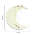 Miniatyrbild 2 av 7: 7-strängat musikinstrument Lyra Grekisk Lyre Harpa
