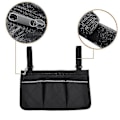 Miniatyrbilde 4 av 5: Rullestolveske med lommer, Universal Vanntett Armlene Sideveske Rullestol Sideorganisator Oppbevaringsveske Armlenepose, 1 stk GuanGuan coffee