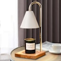 Miniatyrbilde 3 av 5: Dimbar Lysvarmer Lampe Lys Smelter Bordlampe Duftlys Holder For Krukke Lys Voks Smelting-hy Log   White Hood