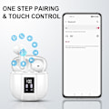 Miniatyrbilde 7 av 7: Trådløse Bluetooth-hodetelefoner, Bluetooth 5.3-øretelefoner, 48 timer HiFi-stereo, støyreduksjon, USB-C hurtiglading