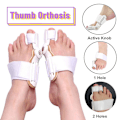 Miniatyrbild 1 av 4: 2 st Skräddarknuta Korrigerare, Knäskydd, Fot Smärta Lindring Hallux Valgus Tå Korrigerare Justerbar White 2pcs