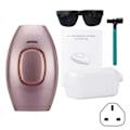 Miniatyrbillede 1 af 5: Smertefri Laser Hårfjerningsenhed, Multifunktionel Sikker Epilator, 5 Tilstande Hårfjerningsenhed, til Brug på Kroppen Pink UK plug