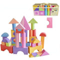 Miniatyrbilde 4 av 4: 50 stk/sett Store Sikre Byggeklosser Store Skumklosser Fargerike Byggeleker Barn Læring Pedagogisk Leke For Barn Gaver