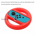 Miniatyrbilde 2 av 5: Rattspyd for Nintendo Switch-kontroller, 2 ST Racing-rattspyd Kompatibel med Mario Kart, Spillkontroller-rattspyd for Nintendo Switch Fjernkontrollspill
