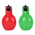 Miniatyrbild 1 av 5: 2 Stycken Handpress Visselpipor Högljudda Sportvisselpipor för Vandring Inomhus Utomhus gul och röd green and red 12cmx6.5cm