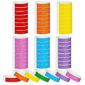 Pikkukuva 1 / 5: 600 kpl Paperirannekkeita Neon Rannekkeet Vedenpitävät Käsirannekkeet Tapahtumiin Konsertti Neonväriset Tarrarannekkeet Juhliin Jyf mixed color