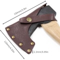Miniatyrbillede 4 af 4: Axe Beskyttelsesetui - Axe Hylster Læder | Axe Skede Med Taljeophæng | Holdbart Axe Etui