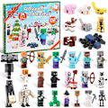 Miniatyrbild 1 av 5: Julkalender 2024 Minecraft, 24 Dagar Leksaksfigurer Byggklossar Nedräkningskalender, Pojkar Julkalender Överraskningsgåva
