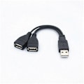 Miniatyrbillede 3 af 4: RYRA 1PC USB 3.0 A 1 Han Til 2 Dobbelt USB Hun Data Hub Strømadapter Y Splitter