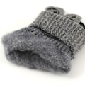 Miniatyrbillede 3 af 5: Varme Touch Handsker Vinter Handsker Grå/sort